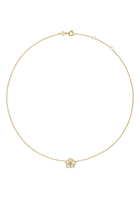 Gold kira floral pendant necklace Tory Burch - women TORY BURCH | 158996700